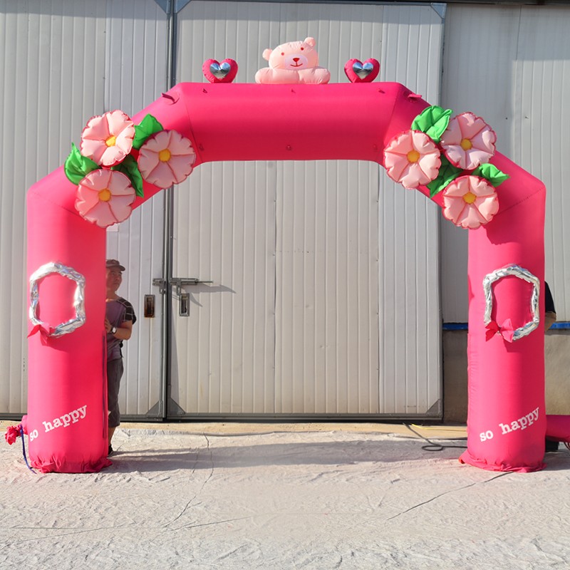 厦门粉色婚礼拱门